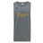 The Arrows Rugby Club Tempo Vapodri Singlet by WRS Canterbury is a gray, sleeveless top featuring a yellow "Arrows Rugby" graphic with crossed arrows and the Canterbury logo, made with VapoDri technology for enhanced comfort.