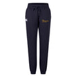 The Arrows Rugby Club Women's Leisure Sweatpant by EMB Canterbury features a drawstring waist, elastic cuffs, and front logos—a white Canterbury emblem and yellow Arrows Rugby crest—for comfort and sporty style.