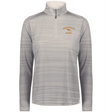 The EMB Augusta Women's Nations of Rugby Australia Pursuit 1/4 Zip Pullover features light gray stripes, "AUSTRALIA RUGBY," and a kangaroo graphic on the left chest—a stylish choice for rugby fans.