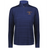 The EMB Augusta Women's Nations of Rugby Australia Pursuit 1/4 Zip Pullover features subtle navy stripes and an orange "Australia Rugby" logo on the left chest—an essential for fans of Australia rugby.