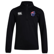 The Australia Club Shield 1/4 Zip Training Top by EMB Canterbury is crafted from polyester fleece. It features the CCC logo on the left chest and the Australian flag emblem on the right.