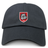 The AG Bulldogs Adult Low-Profile Cotton Twill Dad Cap by EMB S&S Activewear is a black cap with an embroidered shield emblem, bulldog face, and "1920" on the front.