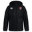 The AG Bulldogs Club Vaposhield Stadium Jacket by EMB Canterbury is a black, padded jacket with the Canterbury logo on the right chest and a shield-shaped bulldog badge on the left.