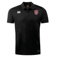 The AG Bulldogs Club Dry Polo by EMB Canterbury features short sleeves, Vapodri Technology for breathability, the Canterbury logo on the right chest, and a red-bordered lion shield on the left to keep you cool and comfortable.