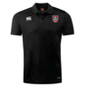 The AG Bulldogs Club Dry Polo by EMB Canterbury features short sleeves, Vapodri Technology for breathability, the Canterbury logo on the right chest, and a red-bordered lion shield on the left to keep you cool and comfortable.