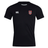The AG Bulldogs Club Dry Tee by EMB Canterbury is a black workout T-shirt with a white Canterbury logo on the right chest and a red and white wolf emblem patch on the left.