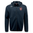 The AG Bulldogs Tempo Vapodri Full-Zip Hoodie by EMB Canterbury features a black design with a hood, drawstrings, CCC logo on the right chest, and the Bulldogs’ red and white crest—crafted with moisture-wicking fabric for comfort anywhere.