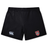 The AG Bulldogs Women's Yokohama Short by EMB Canterbury features a white Canterbury logo on the left leg and a red shield bulldog crest on the right, inspired by classic styles—ideal for women's rugby.