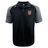 The AG Bulldogs Elite Polo by EMB Canterbury features lightweight, durable Vapodri fabric, a three-button collar, and a bulldog crest patch on the left chest in black and grey.