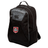 The AG Bulldogs Medium Backpack by Canterbury (EMB Canterbury) is a black athletic backpack with grey accents, a front zip pocket, mesh side pocket, and a Bulldogs 1935 logo patch on the front.