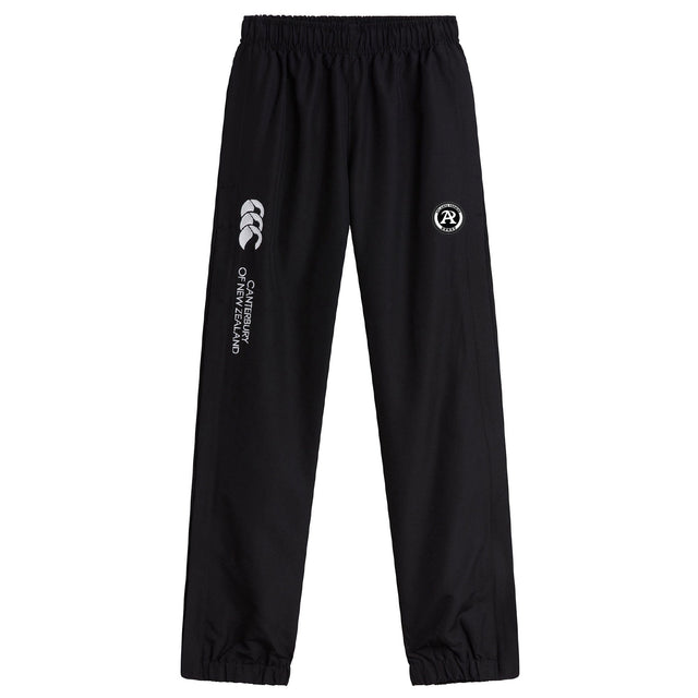 The Atlanta Premier Rugby Club Cuffed Hem Stadium Pant by EMB Canterbury features an elastic waistband, cuffed hem, and white Canterbury and rugby club logos on the left leg.