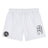 The Atlanta Premier Rugby Club Tactic Short by EMB Canterbury features a white design with a black logo—ideal men’s rugby or lightweight training shorts.