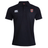 The AG Bulldogs Waimak Polo by EMB Canterbury is a black short-sleeve rugby polo with a white Canterbury logo on the right chest and a bulldog emblem crest on the left—ideal for any rugby fan’s shirt collection.