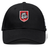 The AG Bulldogs Flexfit Drill Cap by EMB Canterbury features an embroidered red and white shield with a bulldog, "1920" text, and CCC logo on the front.