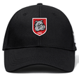 The AG Bulldogs Flexfit Drill Cap by EMB Canterbury features an embroidered red and white shield with a bulldog, "1920" text, and CCC logo on the front.