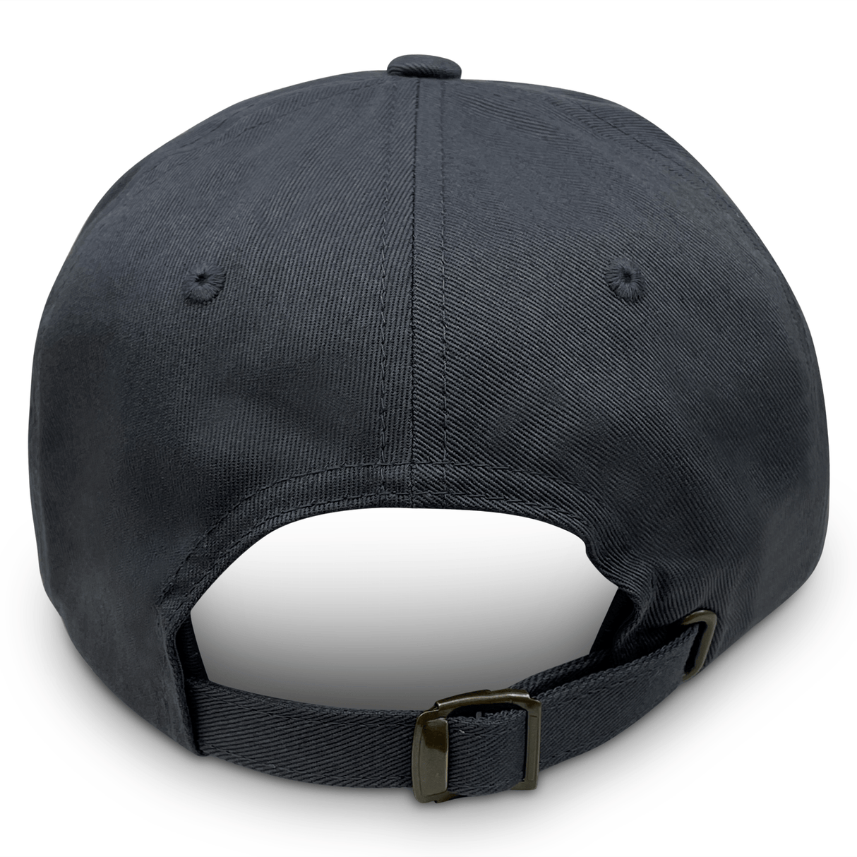 The Nations of Rugby Canada Rugby Dad Cap by EMB S&S Activewear, shown from the back, features a metal adjustable strap, visible stitching, and embroidered Canadian Rugby accents for a sporty finish.