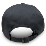 The Nations of Rugby Canada Rugby Dad Cap by EMB S&S Activewear, shown from the back, features a metal adjustable strap, visible stitching, and embroidered Canadian Rugby accents for a sporty finish.