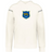 The Argentina Heritage Prep Vintage Shield Hoodie by WRS Augusta features a blue and yellow emblem with a cheetah and 1910, celebrating Argentina heritage.
