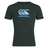 The Canterbury Argentina CCC Flag Club T-Shirt by WRS Canterbury, in dark green, features a stylized wave design and "canterbury" in lowercase on the front, crafted from a soft cotton blend.