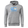The WRS Canterbury Argentina CCC Flag Club Hoodie is a gray sweatshirt fleece with a "Canterbury" logo, a blue-and-gold chest design, and signature sleeve branding.