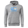 The WRS Canterbury Argentina CCC Flag Club Hoodie is a gray sweatshirt fleece with a "Canterbury" logo, a blue-and-gold chest design, and signature sleeve branding.
