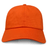 The S&S Activewear Adult Low-Profile Cotton Twill Dad Cap in orange is shown from the front against a plain white background.