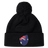 The EMB Canterbury Australia Shield Pom Pom Beanie showcases a black design with an Australia Shield patch on the cuff.