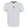 The EMB S&S Activewear British & Irish Lions Vintage Comfort Tee is a white short-sleeve shirt with a multicolored four-symbol crest at the chest, combining classic rugby shirt style with everyday comfort.