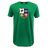 WRS LAT Nations of Rugby Vintage British & Irish Lions Supersoft Tee with a shield design featuring four quadrants, each containing a different white botanical illustration on a colored background.