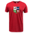 Nations of Rugby Vintage British & Irish Lions Supersoft Tee by WRS LAT with a shield design featuring a rose, thistle, and fleur-de-lis on a white background.