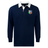Long-sleeved EMB Mudoo Nations of Rugby British & Irish Lions Vintage Classic Jersey with a contrasting white collar and a multi-colored crest on the chest.
