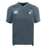 The Boston Women's RFC Vapodri Evader Jersey by EMB Canterbury features a signature neckline, "Canterbury" logo on the left, "Boston Women's Rugby Club" logo on the right, short sleeves, and a V-neck. This CCC jersey uses moisture-wicking technology for peak performance.