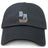 The Ballantyne Ridge Wolves Adult Low-Profile Cotton Twill Dad Cap by EMB S&S Activewear is a black cotton twill cap with bold orange and white embroidered "BR" and "Wolves Rugby" lettering on the front.