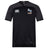 The Ballantyne Ridge Wolves Vapodri Evader Jersey by EMB Canterbury is a black short-sleeve rugby top with Canterbury logo on the right chest, "BR Wolves Rugby" graphic on the left, and a Vapodri Evader moisture-wicking label at the hem.