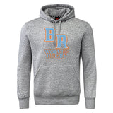Show your club pride with the Ballantyne Ridge Wolves Club Hoodie by WRS Canterbury—a gray hoodie featuring a front pocket, bold blue "BR" letters, and orange "Wolves Rugby" text on the chest.