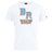 The Ballantyne Ridge Wolves Club Plain Tee by WRS Canterbury is a white cotton blend t-shirt featuring bold orange and blue "BR" letters and "WOLVES RUGBY" text on the front—a customizable option for fans and players.