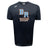 The Ballantyne Ridge Wolves Tempo Vapodri T-Shirt by WRS Canterbury features “BR WOLVES RUGBY” in orange and white on black, a white Canterbury logo on the right shoulder, and moisture-wicking comfort for training.