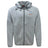 Light gray Ballantyne Ridge Wolves Tempo VapoDri Full-Zip Hoodie by EMB Canterbury with hood, drawstrings, front pockets, "Wolves" logo, moisture-wicking VapoDri tech, and Canterbury chest logo.