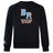 The Ballantyne Ridge Wolves Club Crew Sweatshirt by WRS Canterbury is ultra soft, black, with bold "BR" and "WOLVES RUGBY" on the front, plus an embroidered CCC logo on the left sleeve.