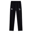 The Ballantyne Ridge Wolves Stretch Tapered Pant by EMB Canterbury features an elastic waistband, Canterbury logo (left), "BR Rugby" logo (right thigh), and quick dry finish for high-performance men's workouts.