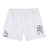 The Ballantyne Ridge Wolves Tactic Short by EMB Canterbury features an elastic waistband, a bold black logo on the right leg, and "BR VOLLEYBALL WOOD CUP" in blue and gold on the left—ideal for fans of rugby shorts style.