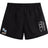 The Ballantyne Ridge Wolves Tactic Short by EMB Canterbury features a white curved logo on the right leg and "BR WOLVES RUGBY" in blue and orange on the left, making them perfect men's rugby shorts for practice or games.
