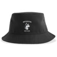 The Northeastern University Men's Rugby Crusher Bucket Cap by EMB S&S Activewear is a black cotton twill hat featuring the team's husky head logo on the front.