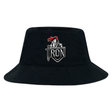 Stay stylish and protected from the sun with the Birmingham Iron Women's Football Crusher Bucket Cap by EMB S&S Activewear, featuring the iconic team logo on comfortable black cotton twill.