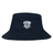 The Milwaukee Barbarians Rugby Crusher Bucket Cap by EMB S&S Activewear is a navy cotton twill hat with the club logo embroidered on the front, combining stylish sun protection with team pride.