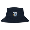 The Milwaukee Barbarians Rugby Crusher Bucket Cap by EMB S&S Activewear is a navy cotton twill hat with the club logo embroidered on the front, combining stylish sun protection with team pride.