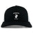 The EMB S&S Activewear Northeastern University Men's Rugby Retro Trucker Cap features a black and white design, embroidered logo with husky dog on front, and an adjustable snapback closure.