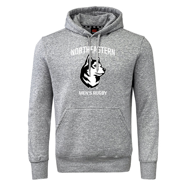 The Northeastern University Men's Rugby Club Hoodie by WRS Canterbury features “Northeastern Men’s Rugby” and a husky logo on the front—a must-have for any rugby fan’s hoodie collection.