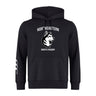 The Northeastern University Men's Rugby Club Hoodie by WRS Canterbury features a white "NORTHEASTERN MEN'S RUGBY" text and husky logo on the front, plus a white sleeve design—ideal for club members and fans.