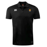 The Brighton High School Club Dry Polo by EMB Canterbury combines a sleek black design with a Canterbury logo and rugby team emblem. Featuring Vapodri Technology, this breathable polo ensures quick-drying performance, ideal for comfort and style in every game.